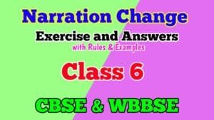 Narration Change Class 6 Rules with Examples and Exercises