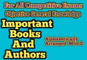 General Study on Important Books and Their Authors