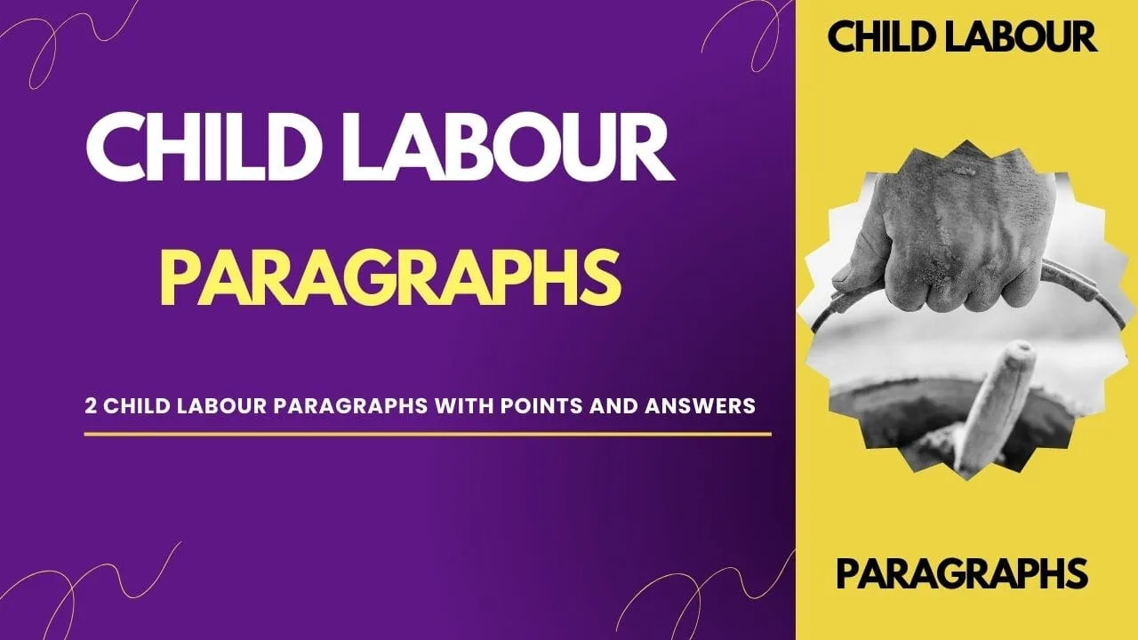 2 Child Labour Paragraphs with Points and Answers
