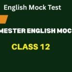 3rd Semester English Mock Test Class 12 WBCHSE 2025