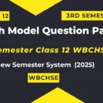English Model Question Paper 3rd Semester Class 12 WBCHSE