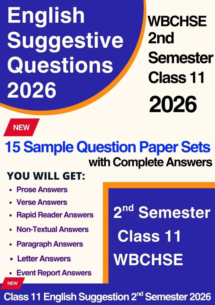 English Suggestive Questions 2nd Semester Class 11 2026 with Answers